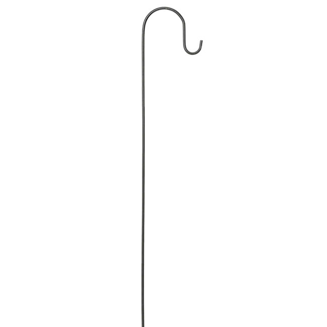 Panacea Single Shepherd Hooks, Black, 3'H, Pack of 2