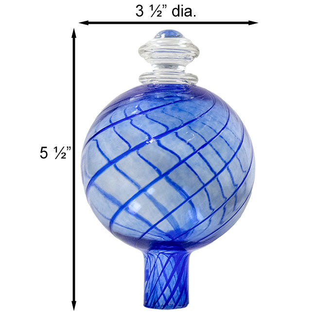 Plant Nanny Spiral Watering Globes, 12 oz., Blue, Pack of 2