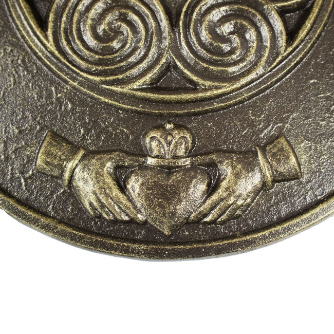 Aluminum Claddagh Sundial & Cast Aluminum Tapered Pedestal