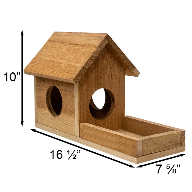 Cedar Squirrel Feeder by Prime Retreat