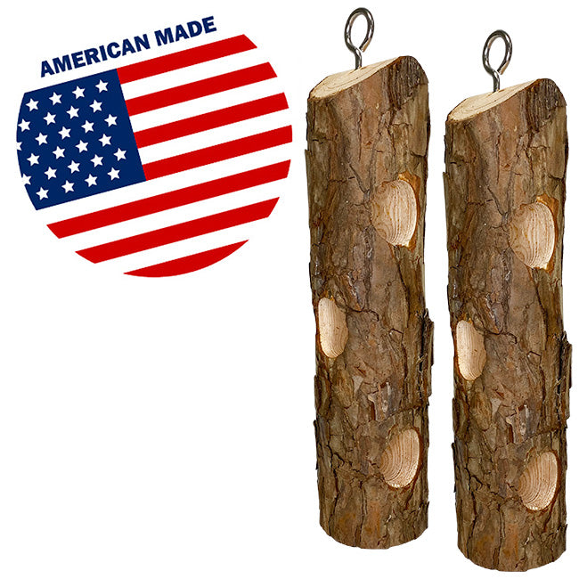 Cedar Suet Log Feeder by Prime Retreat