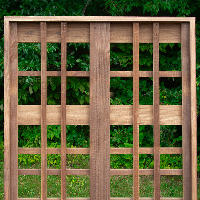 Cedar Griffin Trellis by Prime Retreat, Brown, 68"H