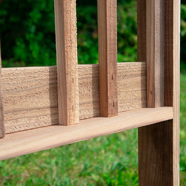 Cedar Griffin Trellis by Prime Retreat, Brown, 68"H
