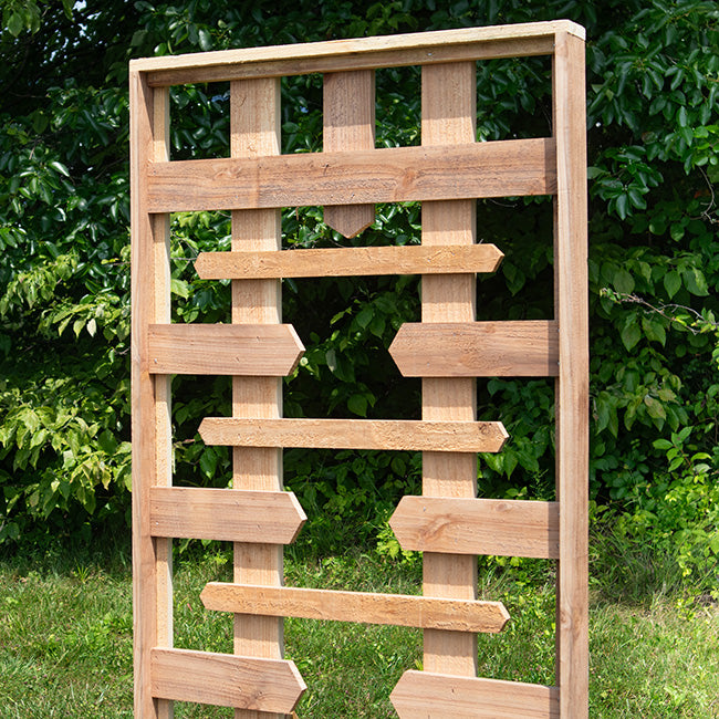 Cedar Camelot Trellis by Prime Retreat, Brown, 68"H