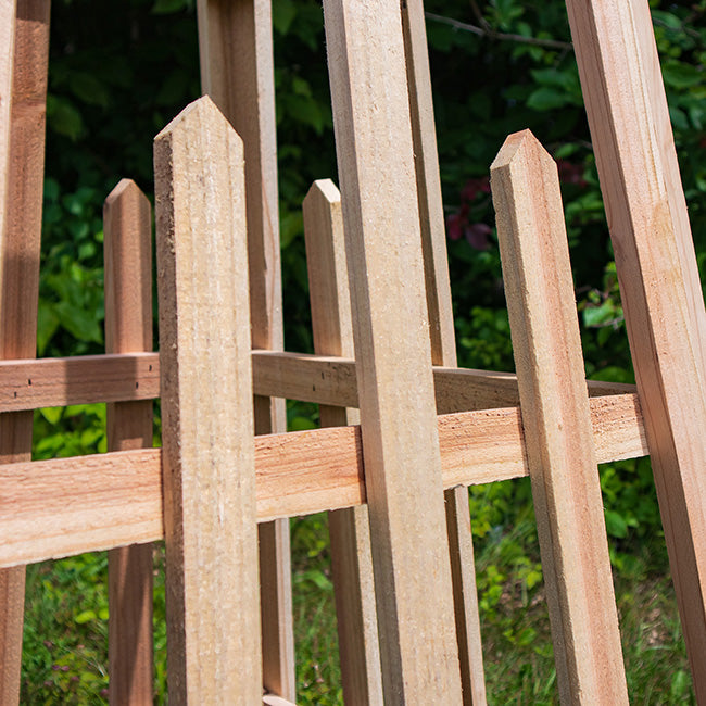 Cedar Large Sized Pyramid Trellis by Prime Retreat, 72"H