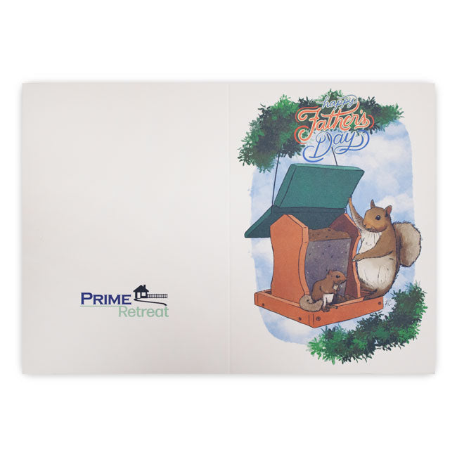 "Mischievous Father" Greeting Card by Prime Retreat