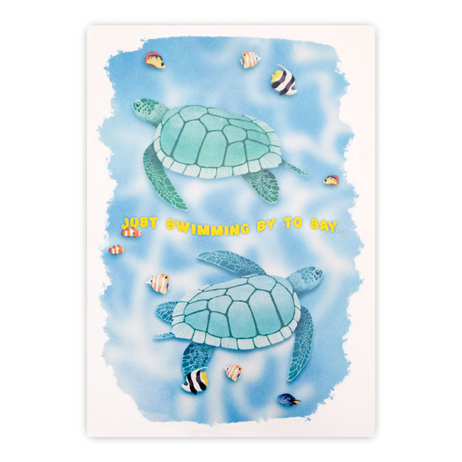 "Turtle" Summer Greeting Card by Prime Retreat