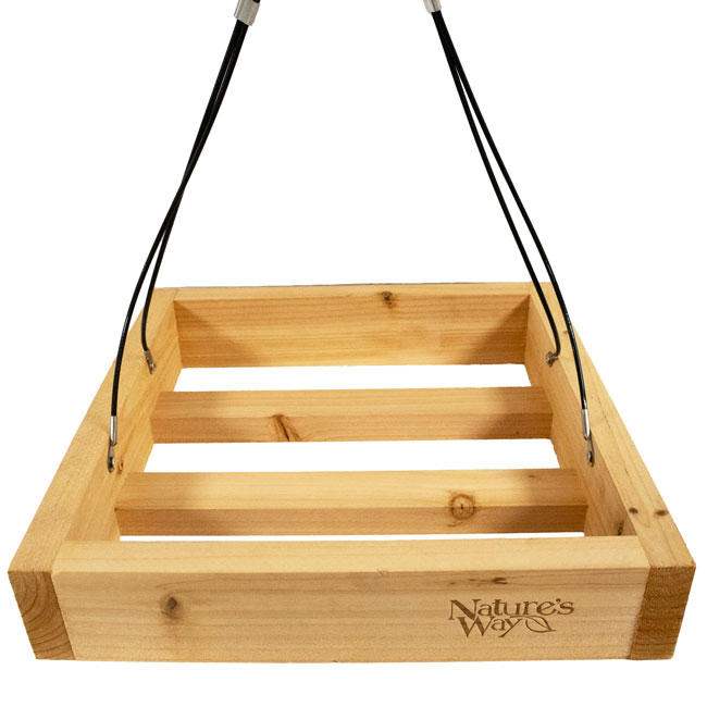 Cedar Tray Bird Feeder w/Divine Blend Seed by Prime Retreat