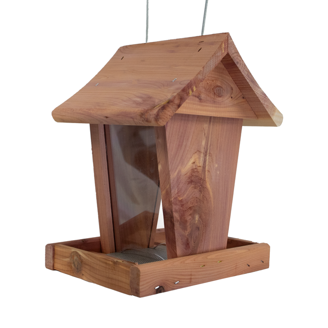 Amish Made Cedar Small Hopper Feeder by Prime Retreat