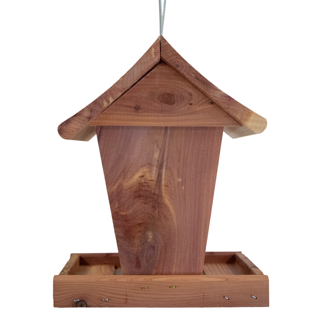 Amish Made Cedar Small Hopper Feeder by Prime Retreat
