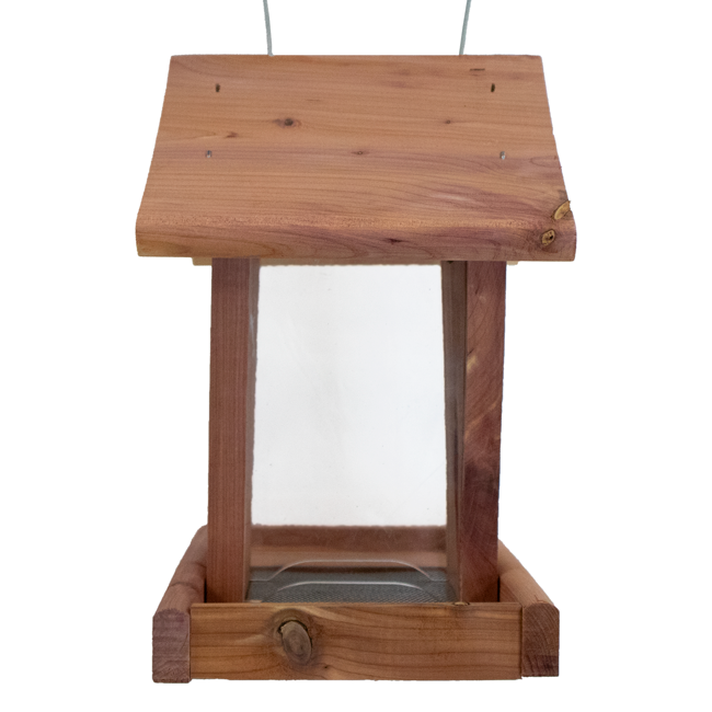 Amish Made Cedar Small Hopper Feeder by Prime Retreat
