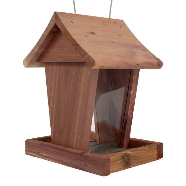 Amish Made Cedar Small Hopper Feeder by Prime Retreat