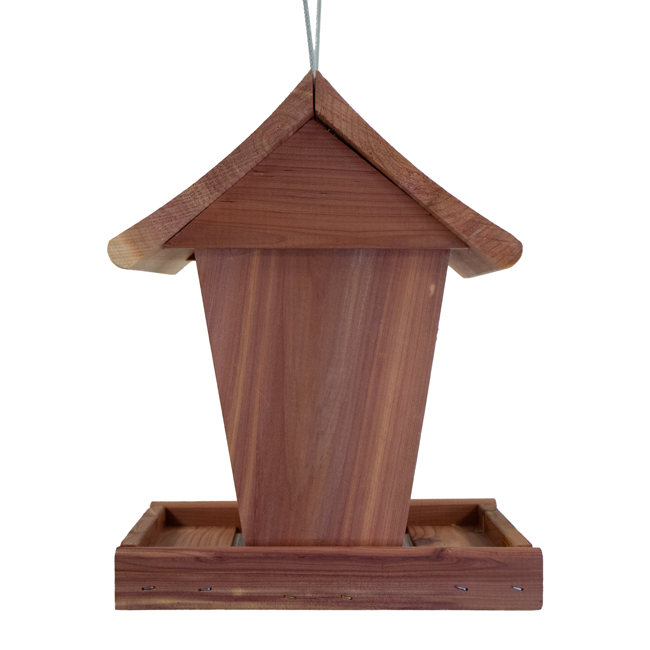 Amish Made Cedar Small Hopper Feeder by Prime Retreat