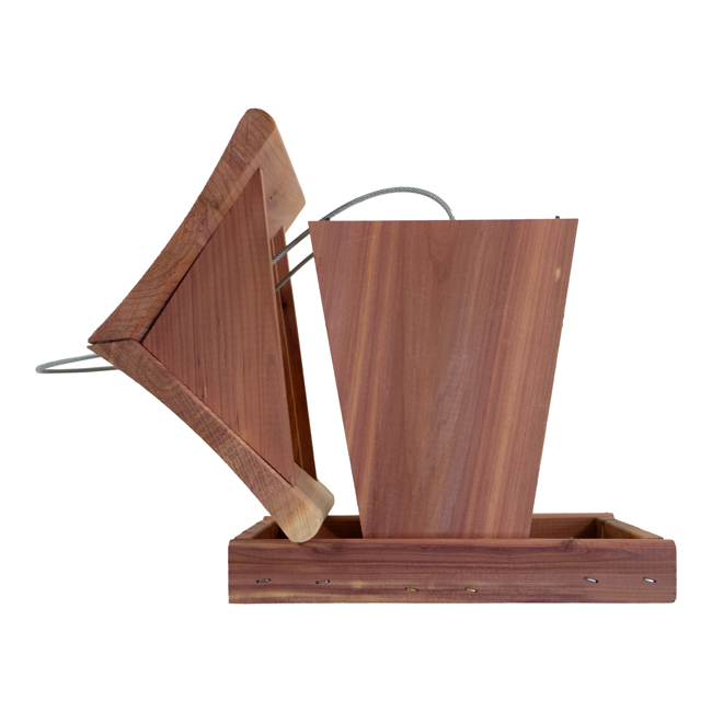 Amish Made Cedar Small Hopper Feeder by Prime Retreat