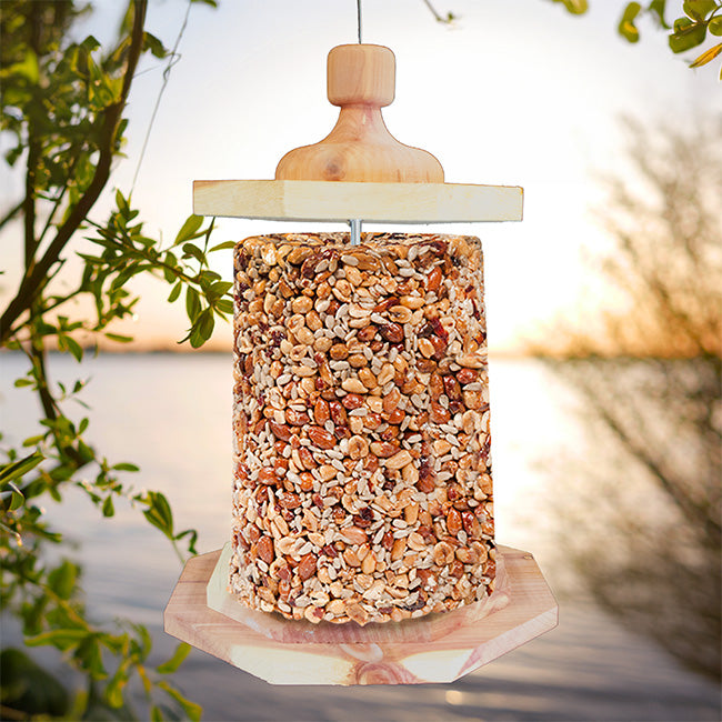 Amish Made Cedar Stacker Bird Feeder