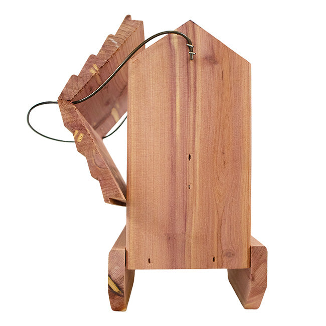 Amish Made Cedar Bird Blend Double Suet Feeder