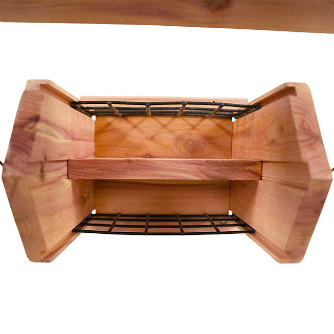 Amish Made Cedar Bird Blend Double Suet Feeder