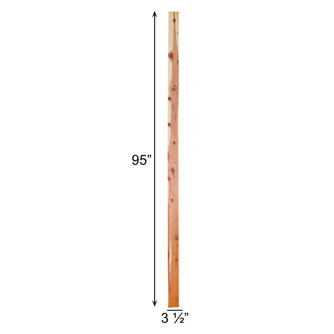 4 x 4 Mounting Post, Cedar, 95" by Prime Retreat