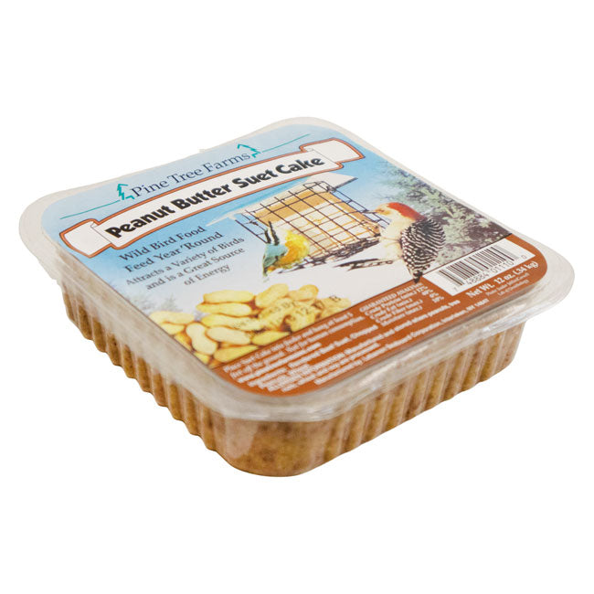 Pine Tree Farms Peanut Butter Suet Cakes, 12 oz., Pack of 24