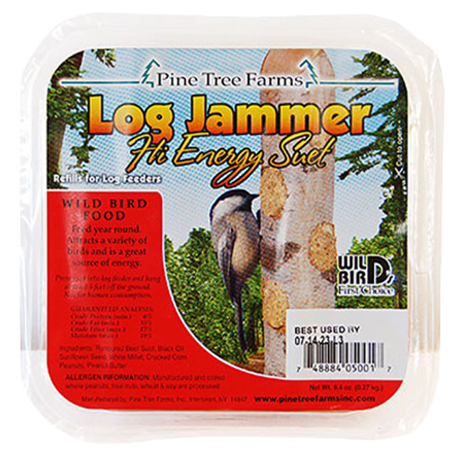 Pine Tree Log Jammer Hi-Energy Suet Plugs, 24 3-packs