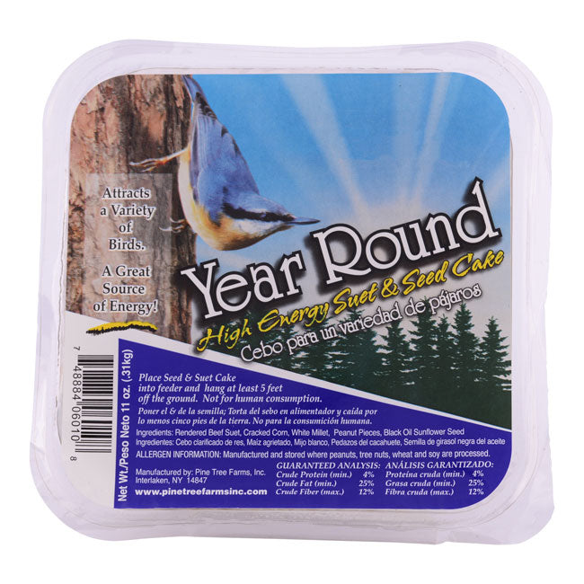 Pine Tree Year Round Hi-Energy Suet Cakes, 11 oz., 24 Pack