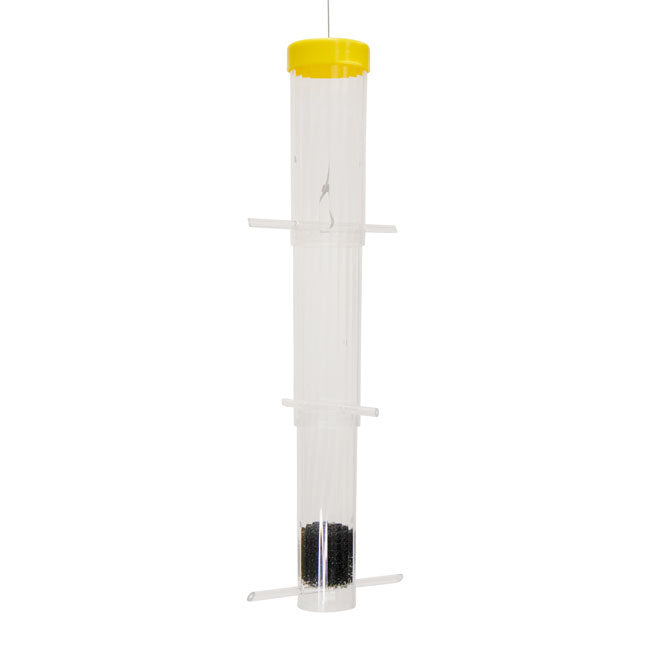 S&K Tornado Clear Collapsible Finch Feeder & Thistle Seed