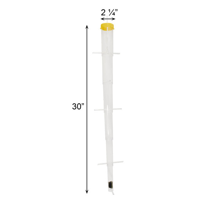 S&K Tornado Clear Collapsible Finch Feeder & Thistle Seed