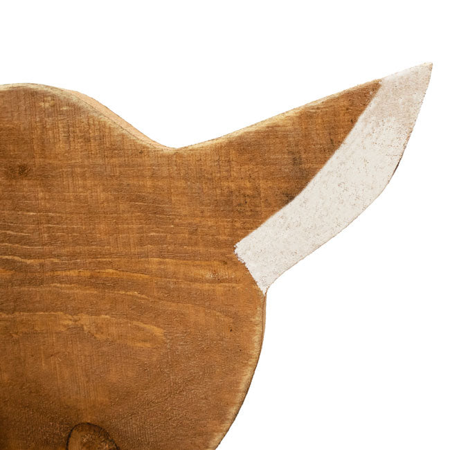 Amish-Made Wooden Deer Statues Package