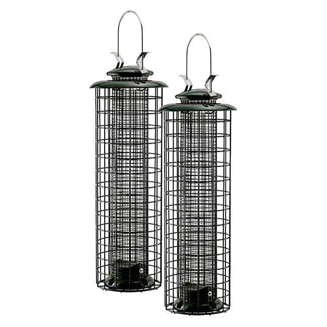 Woodlink Caged Screen Tube Bird Feeders, Pack of 2