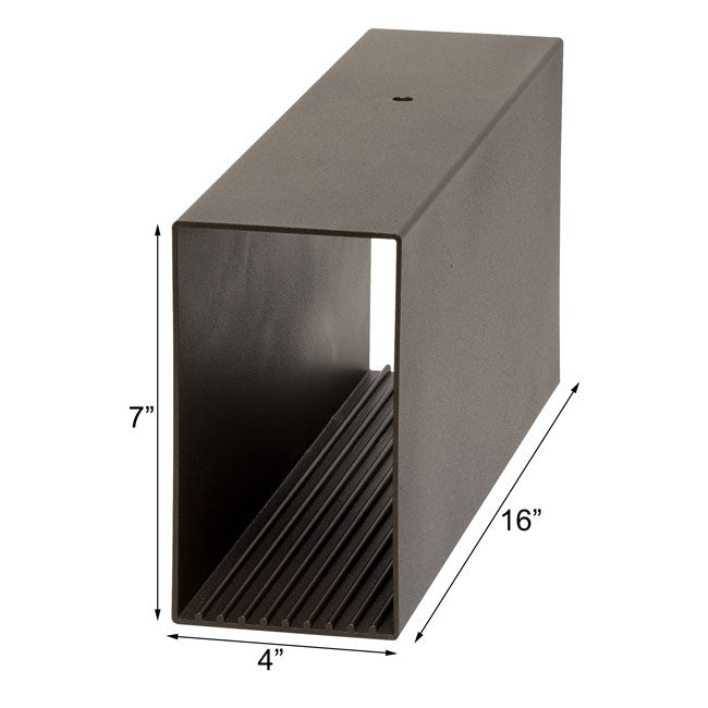 Whitehall Superior Mailbox Post w/ Newspaper Box, Bronze