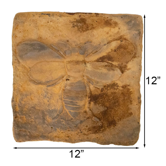 Athens Bee Stepping Stone, Rust, Pack of 2