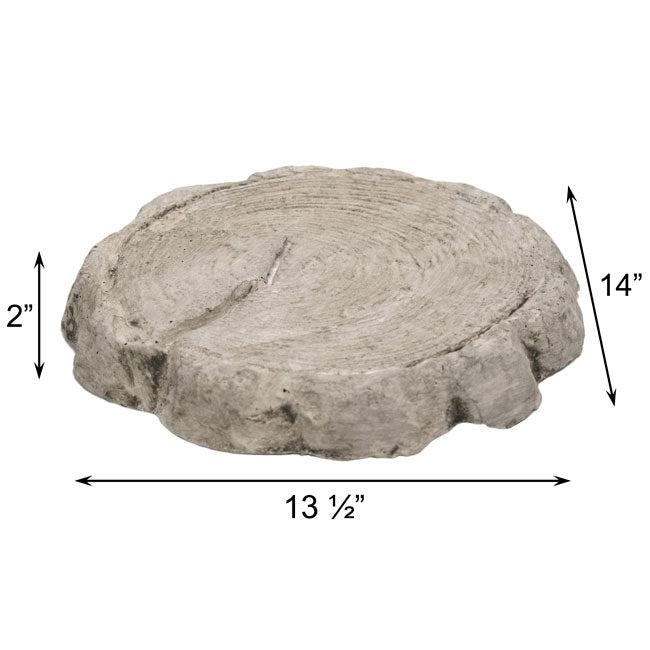 Athens Small Log Stepping Stones, Pre Aged, Pack of 2