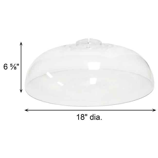 Aspects Super Tube Tops II, Clear, 18" dia., Pack of 2