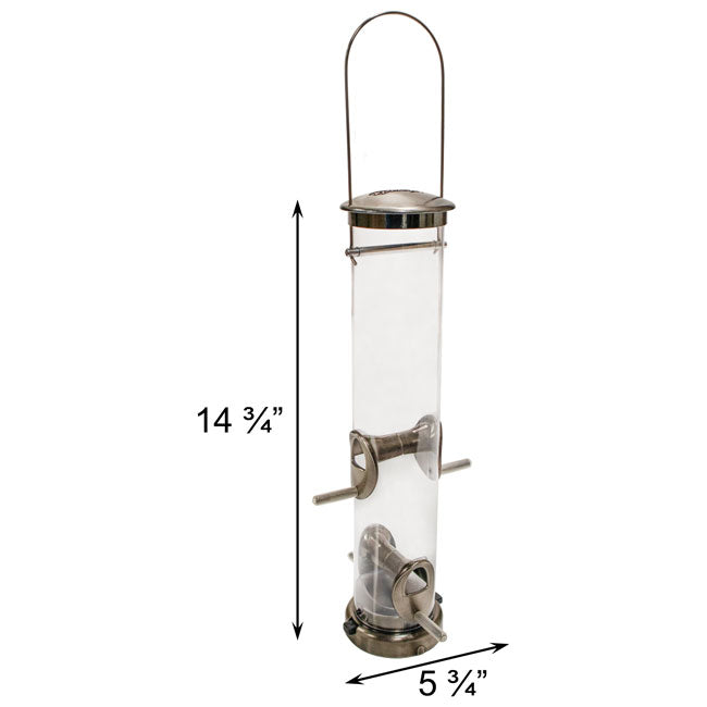 Aspects Medium Bird Feeder Set, Nickel