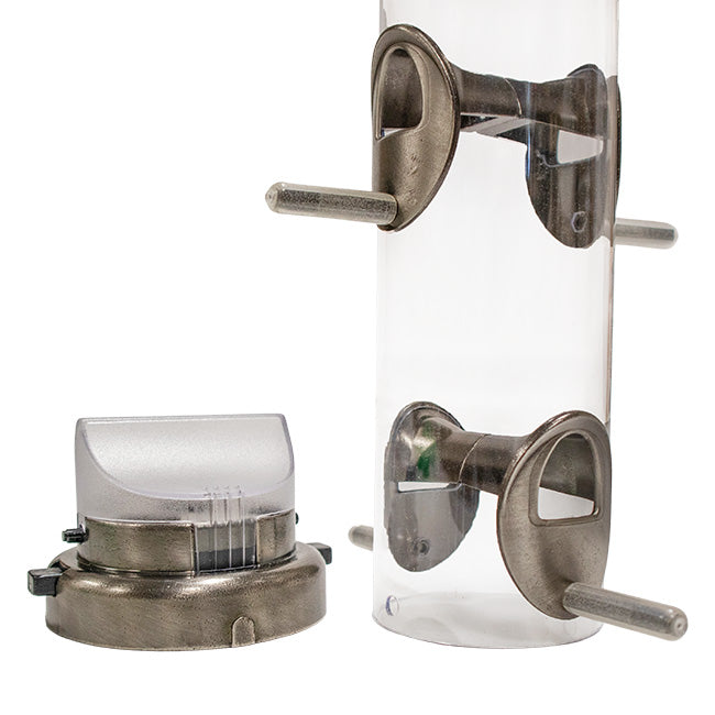 Aspects Medium Bird Feeder Set, Nickel