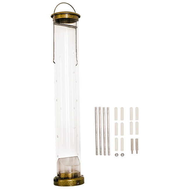 Aspects Large Bird Feeder Set, Antique Brass