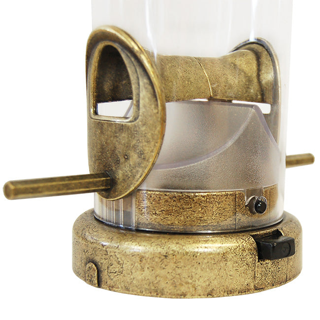 Aspects Large Bird Feeder Set, Antique Brass