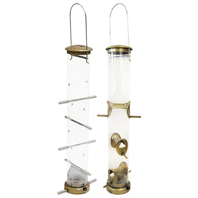 Aspects Large Bird Feeder Set, Antique Brass