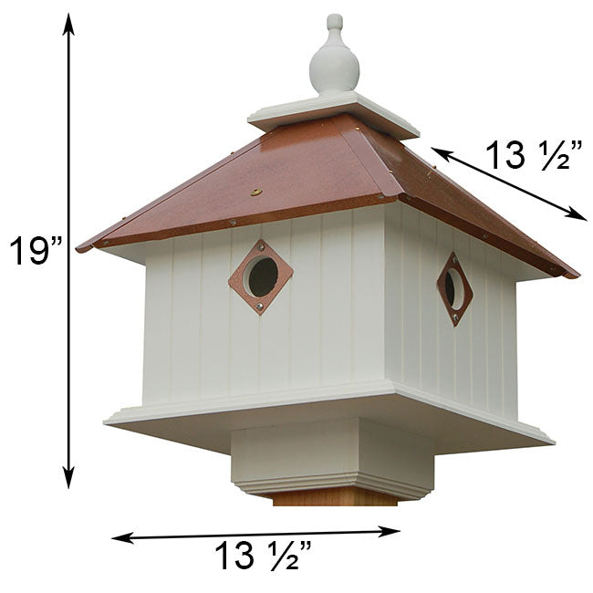 Carriage Bird House and Decorative Mounting Post