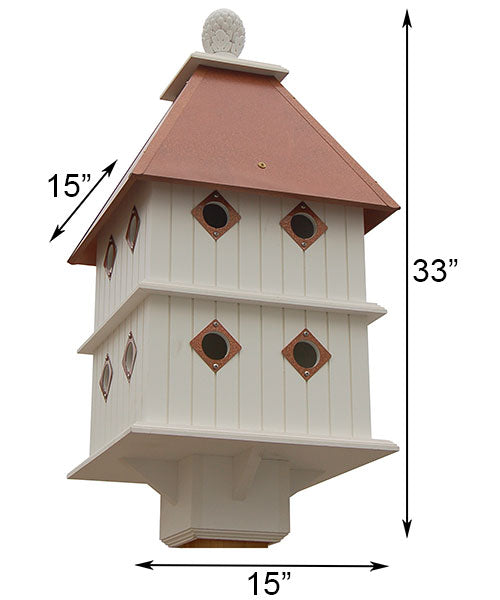 Manor Bird House and Decorative Mounting Post Kit