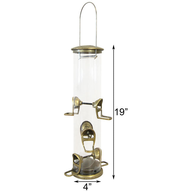 Aspects Big Tube Wild Bird Feeder w/ Seed, Dome, and Tray
