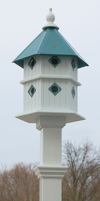 Chateau Bird House and Decorative Mounting Post Kit