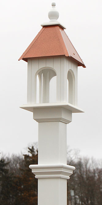 Camellia Bird Feeder and Decorative Mounting Post