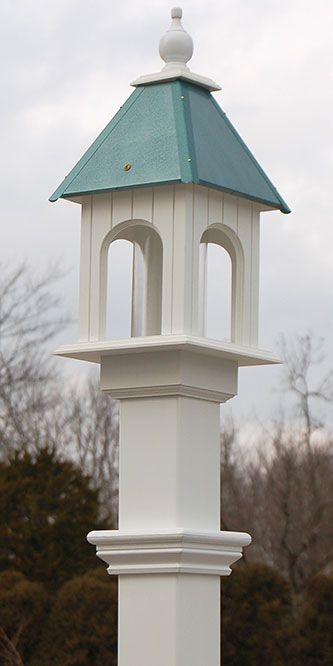 Camellia Bird Feeder and Decorative Mounting Post