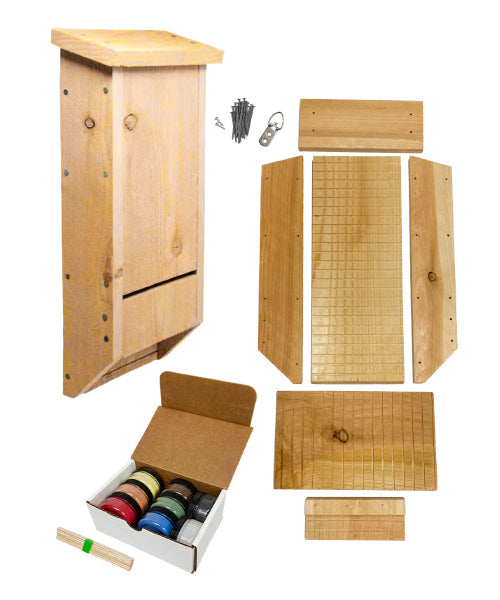 Songbird Essentials Bat House Kits with Milk Paint Powders