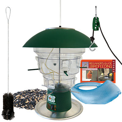 Wild Bills Electronic Bird Feeder & Hanger Package, 8 Ports