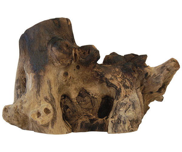 Medium Molten Glass Bowl & Natural Wood Sculpture