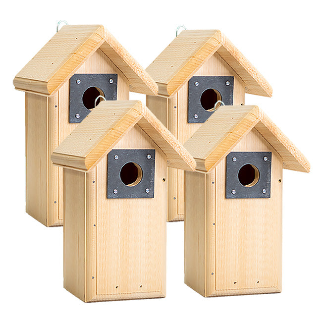Coveside WBU Exclusive Backyard Bird Houses, Pack of 4
