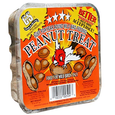 C&S Peanut Treat Suet Cakes, 11 oz., Pack of 24