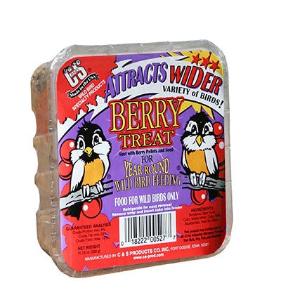 C&S Berry Treat Suet Cakes, 11.75 oz., Pack of 24